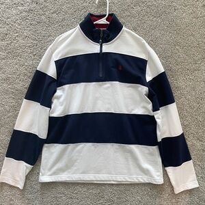 Men’s Izod Quarter Zip Pullover, Size M